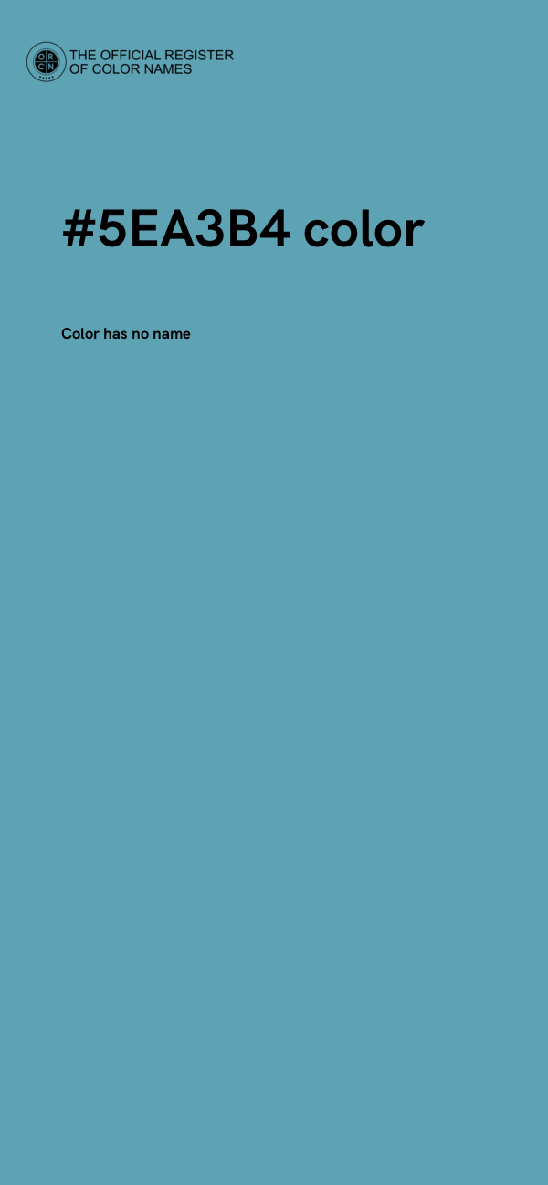 #5EA3B4 color image