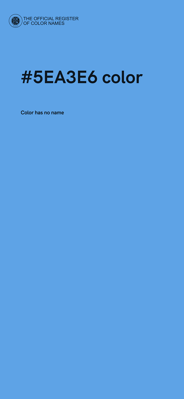 #5EA3E6 color image