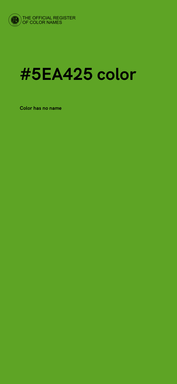 #5EA425 color image