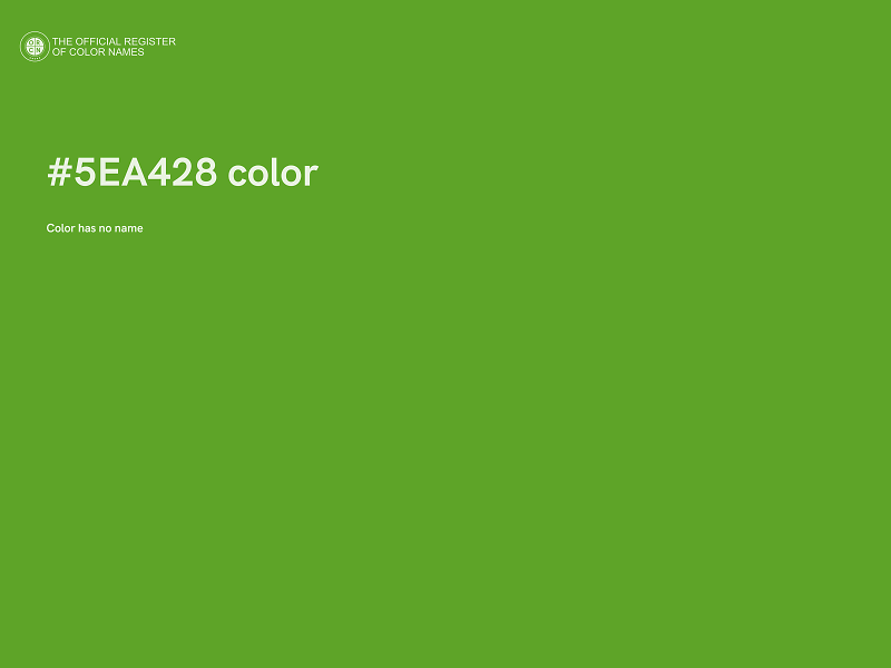 #5EA428 color image