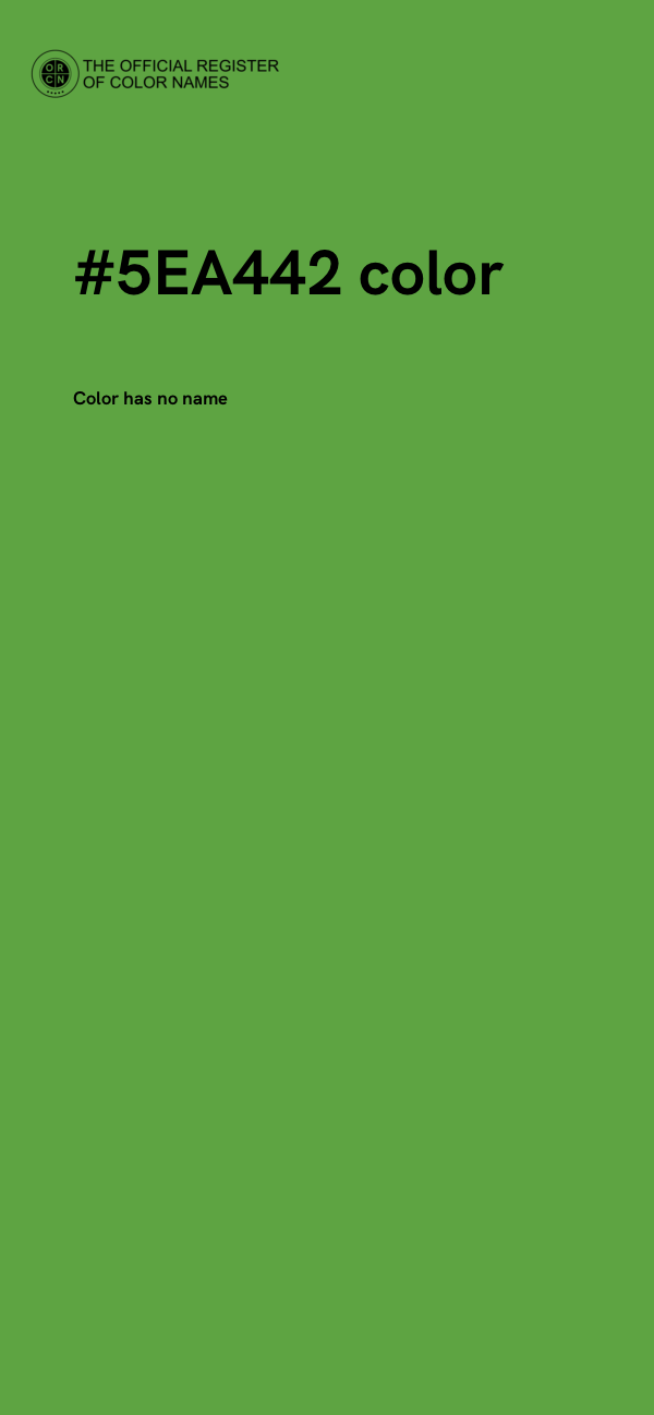 #5EA442 color image