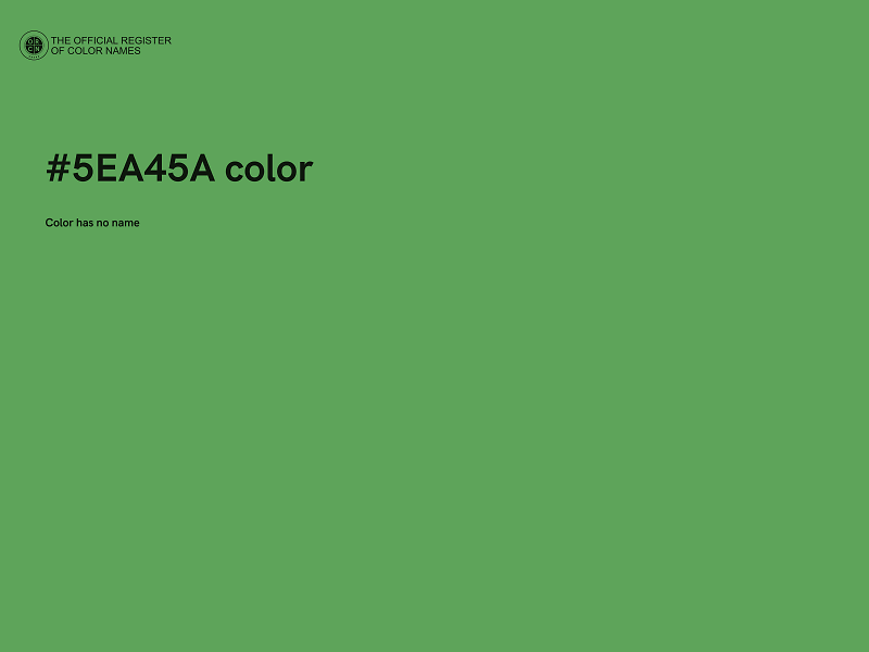 #5EA45A color image