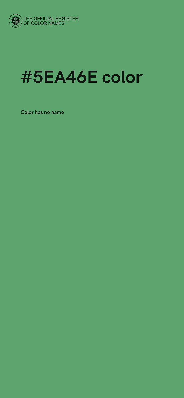 #5EA46E color image