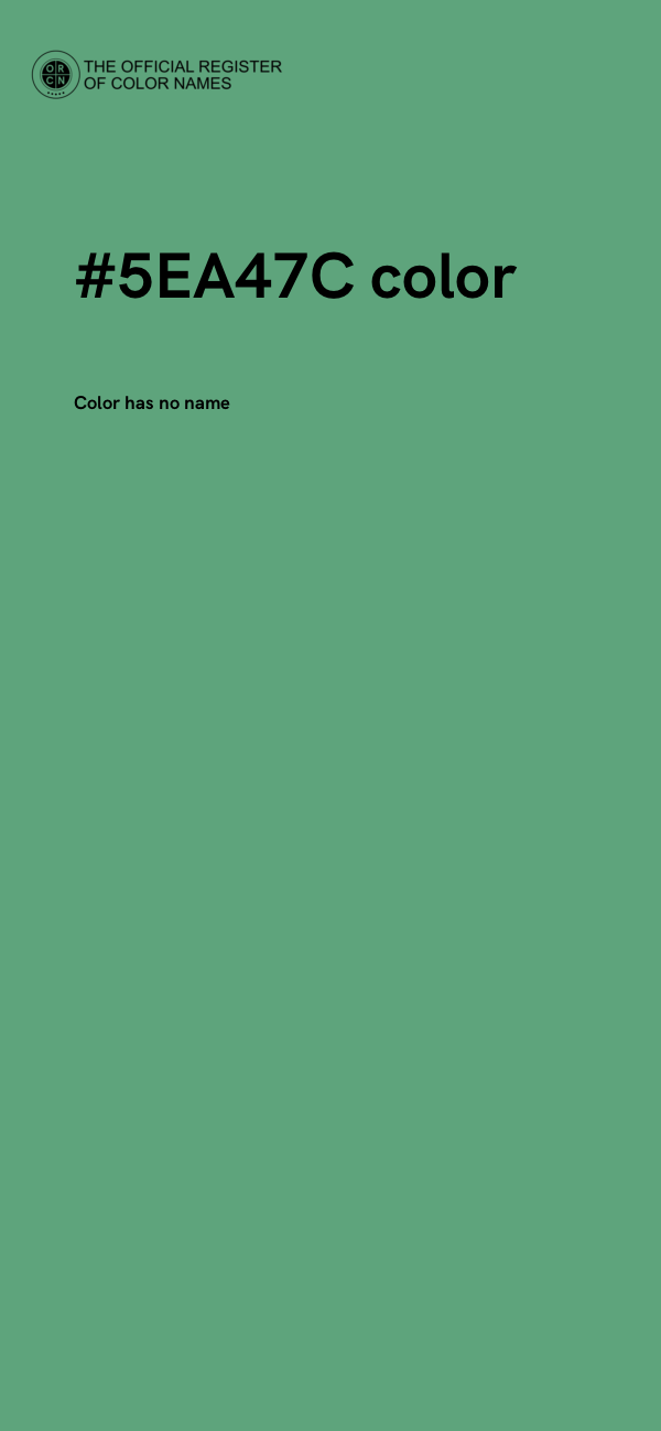 #5EA47C color image