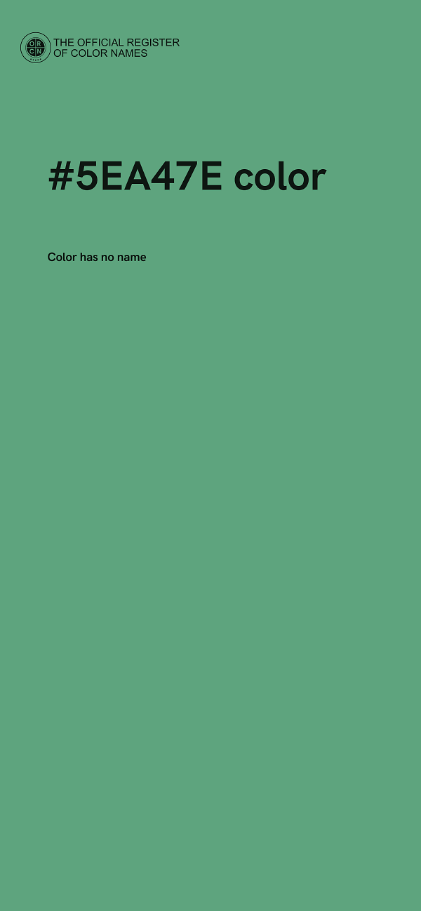 #5EA47E color image