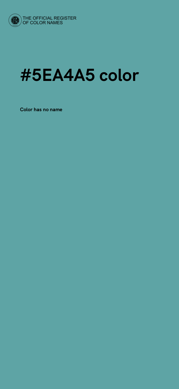 #5EA4A5 color image