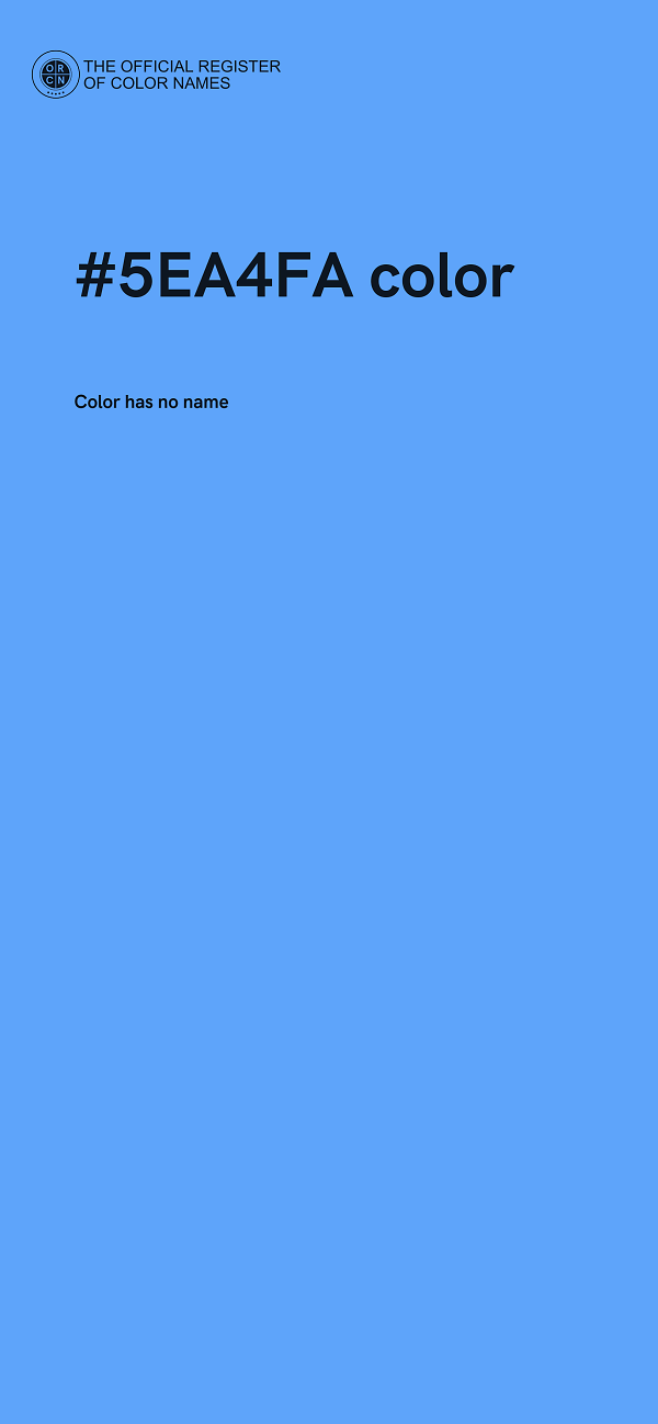 #5EA4FA color image