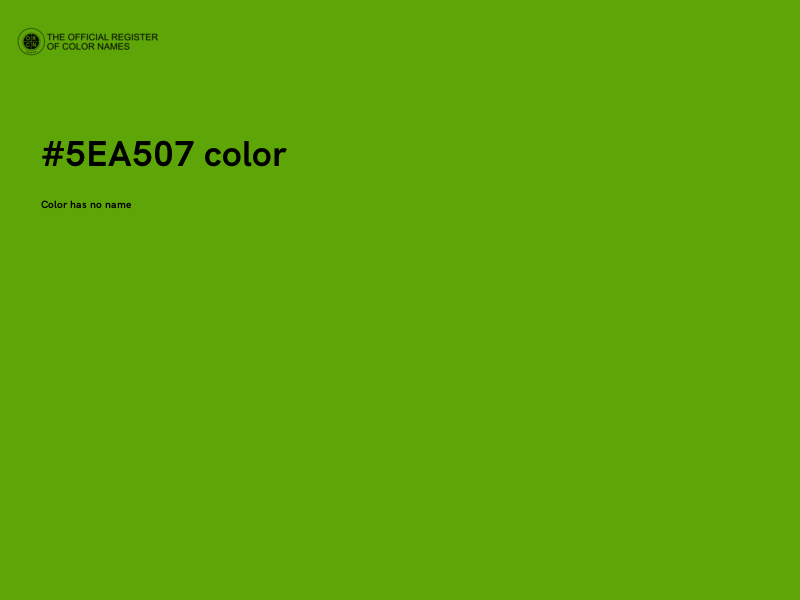 #5EA507 color image