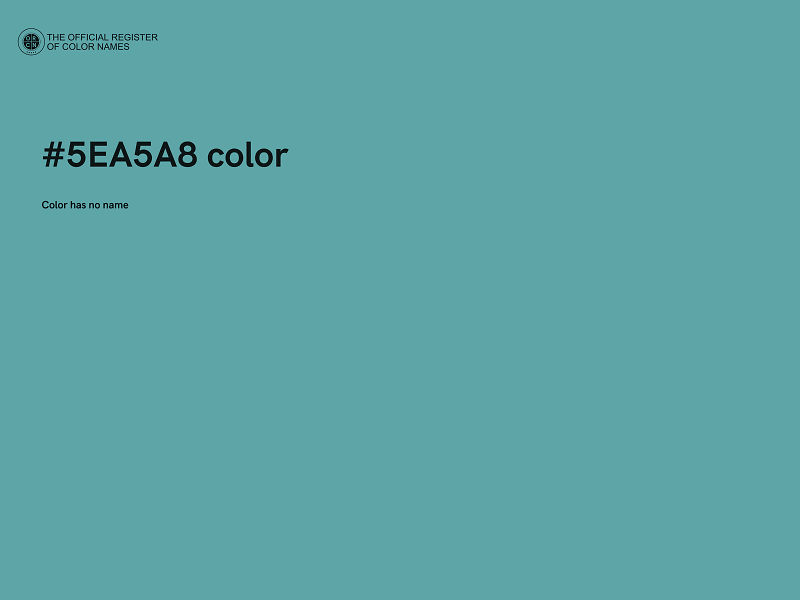 #5EA5A8 color image