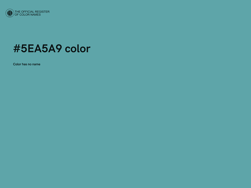 #5EA5A9 color image