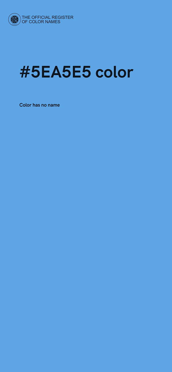 #5EA5E5 color image