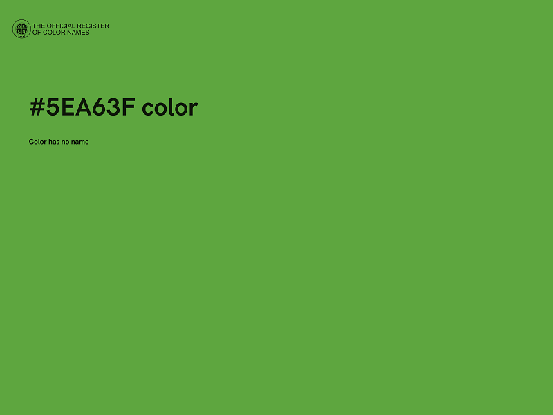 #5EA63F color image