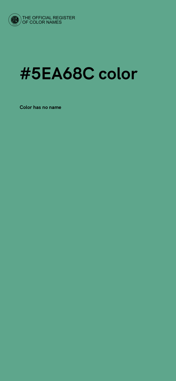 #5EA68C color image