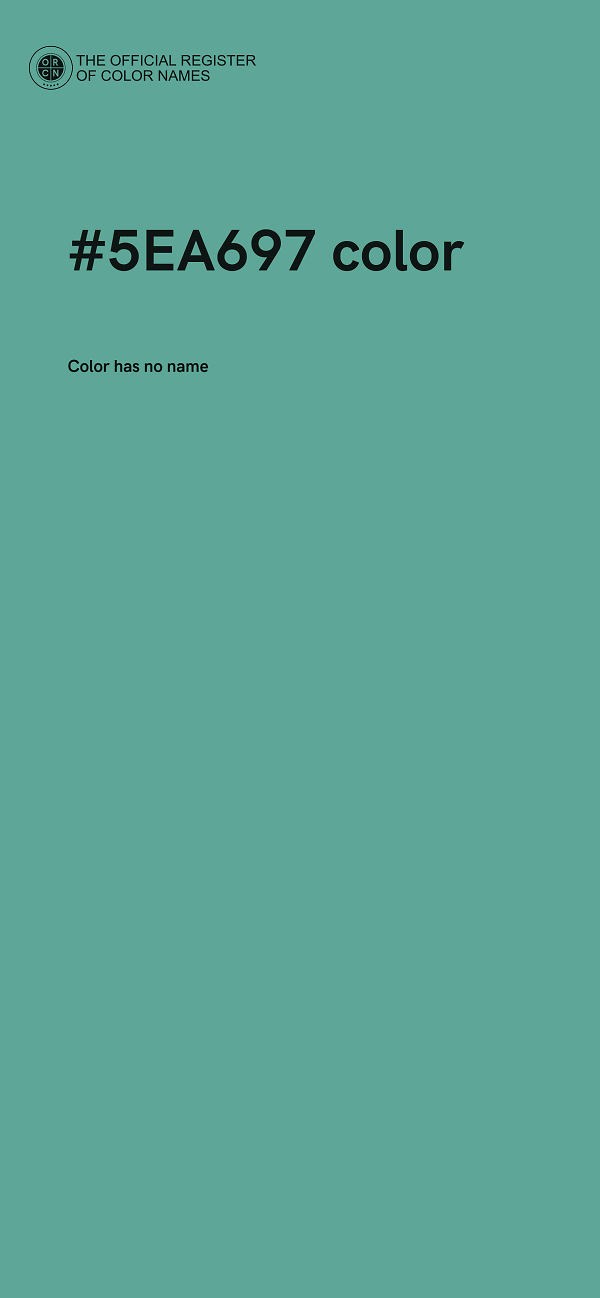 #5EA697 color image