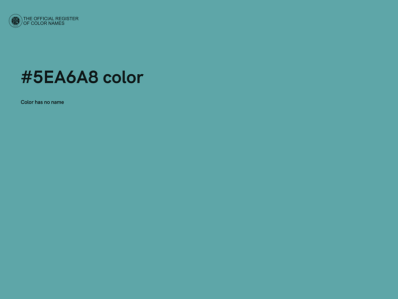 #5EA6A8 color image