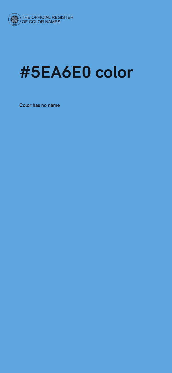 #5EA6E0 color image