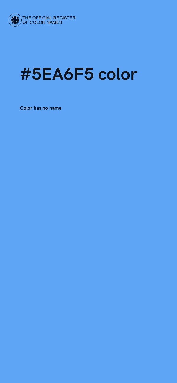 #5EA6F5 color image