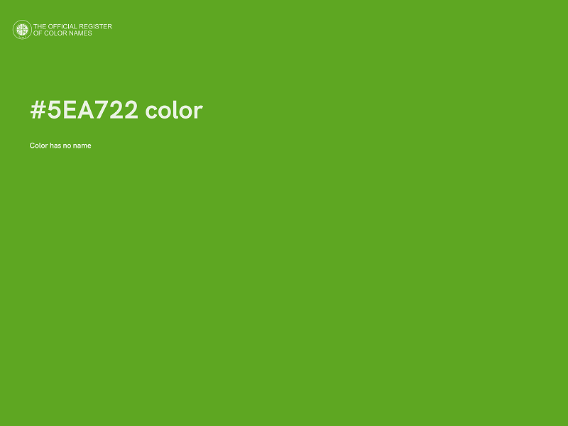 #5EA722 color image