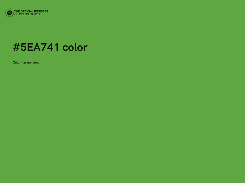 #5EA741 color image