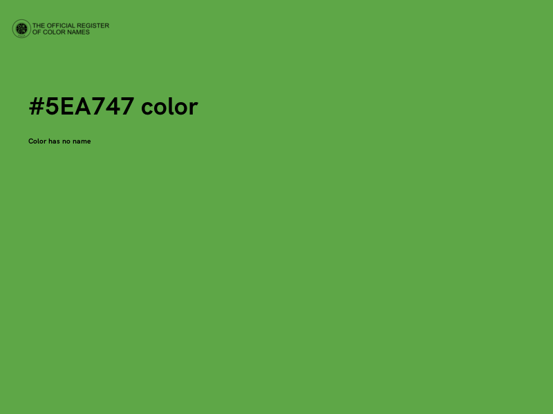 #5EA747 color image