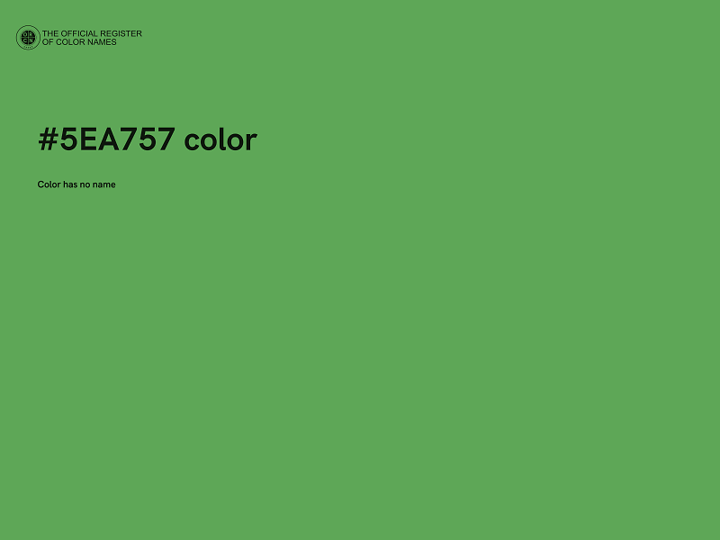 #5EA757 color image