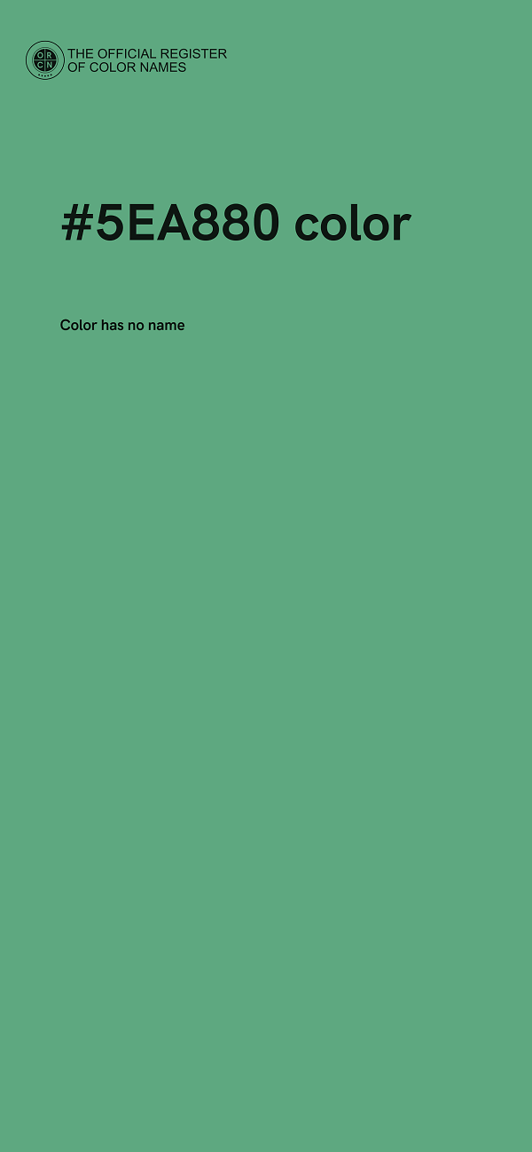 #5EA880 color image