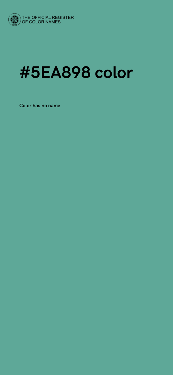 #5EA898 color image