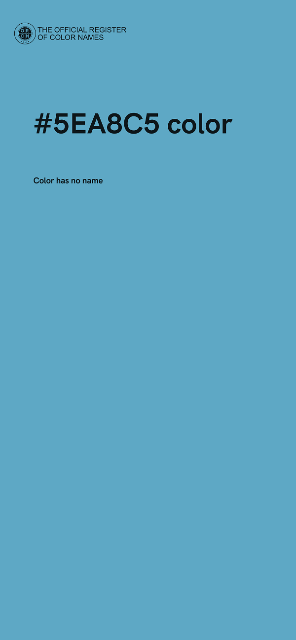 #5EA8C5 color image
