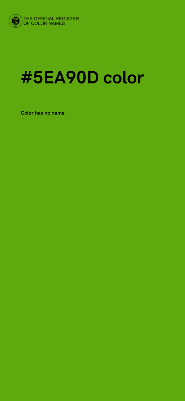 #5EA90D color image