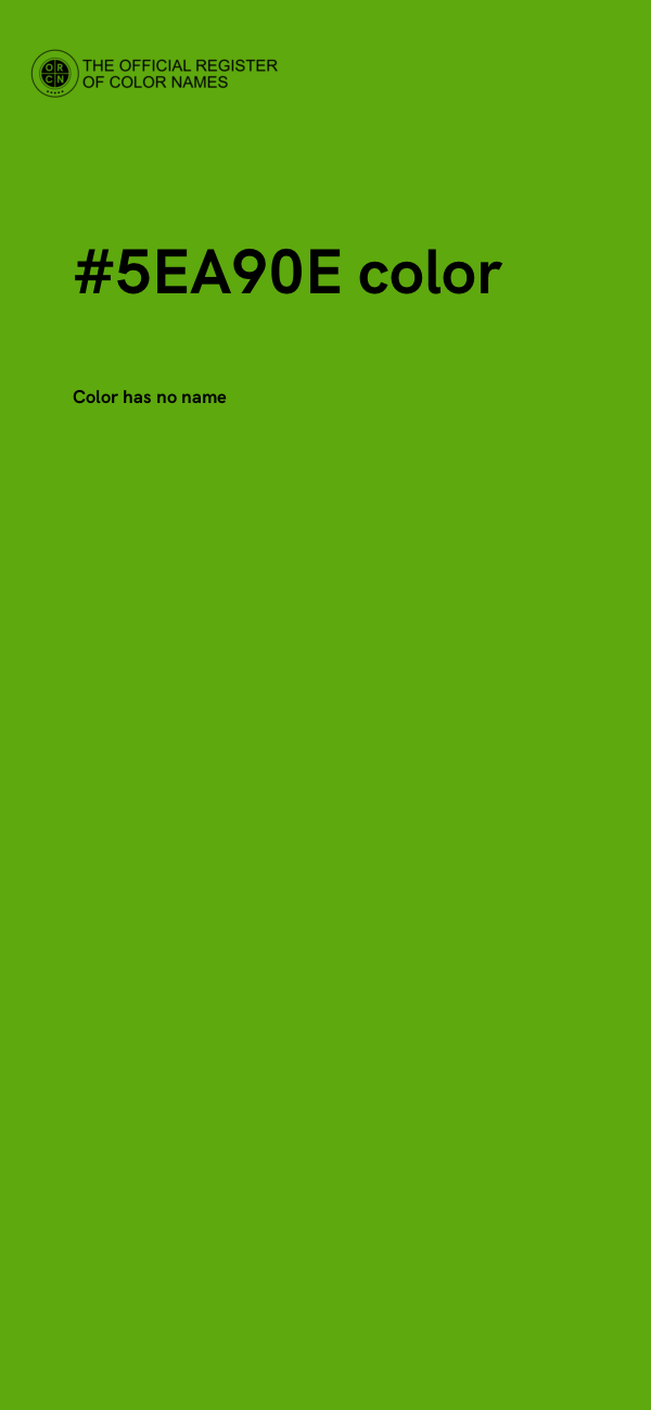 #5EA90E color image