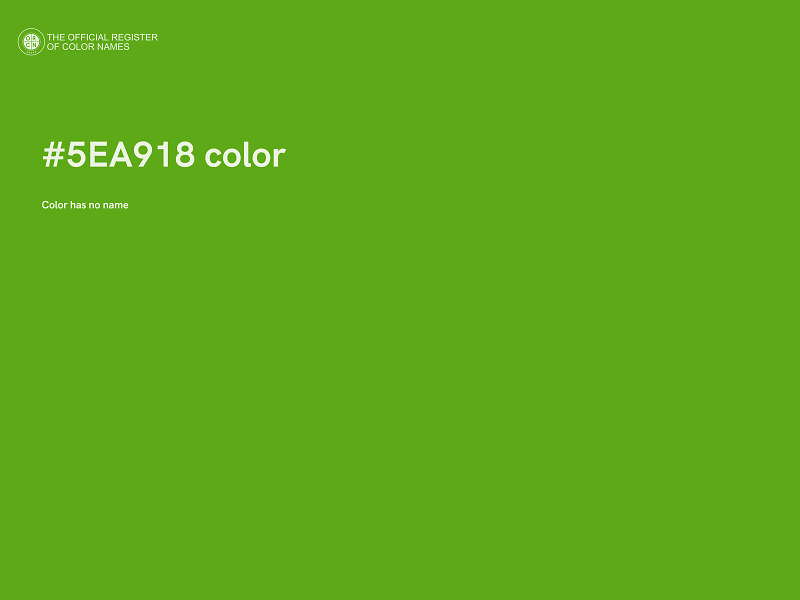 #5EA918 color image