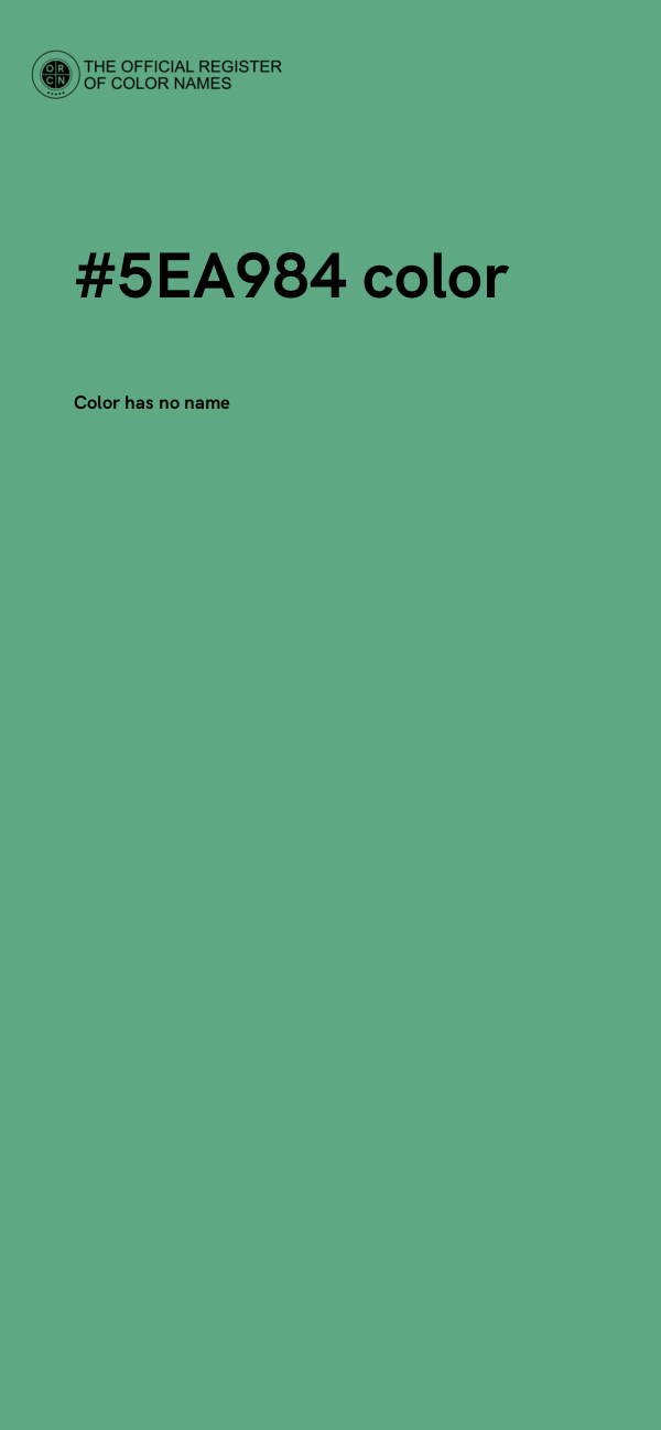 #5EA984 color image