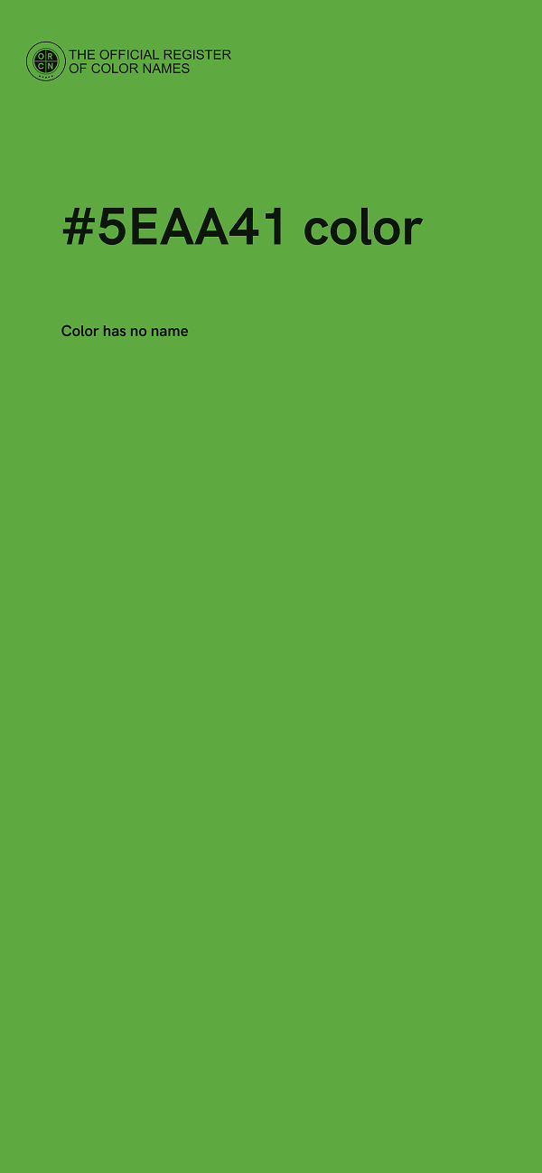 #5EAA41 color image