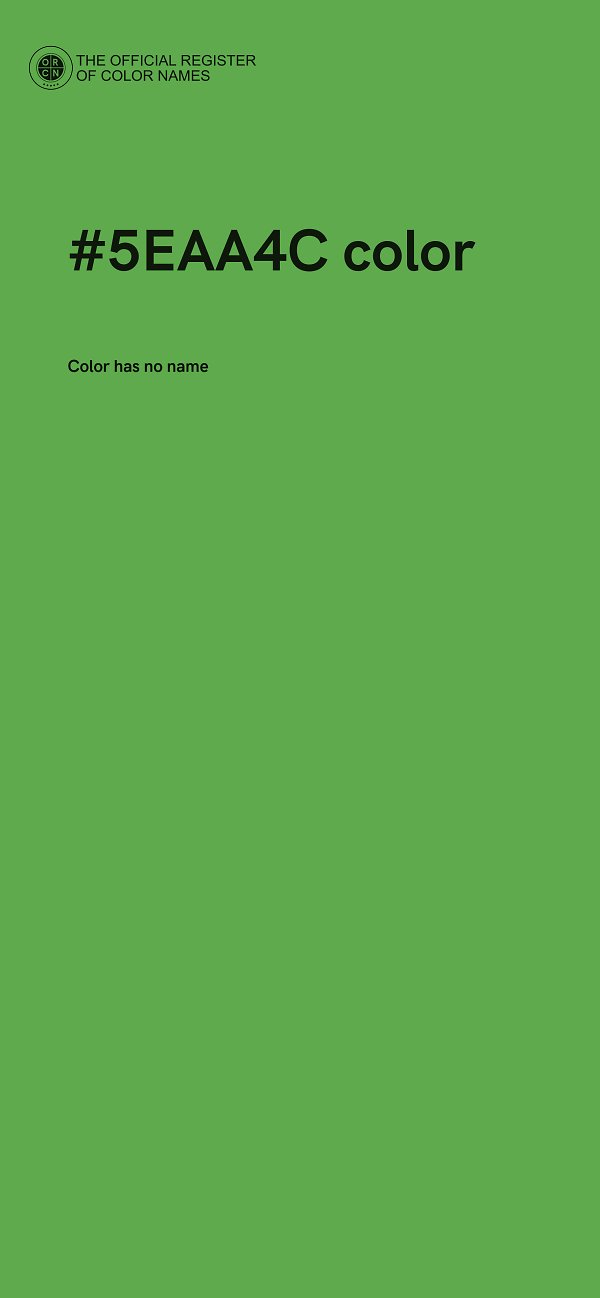 #5EAA4C color image