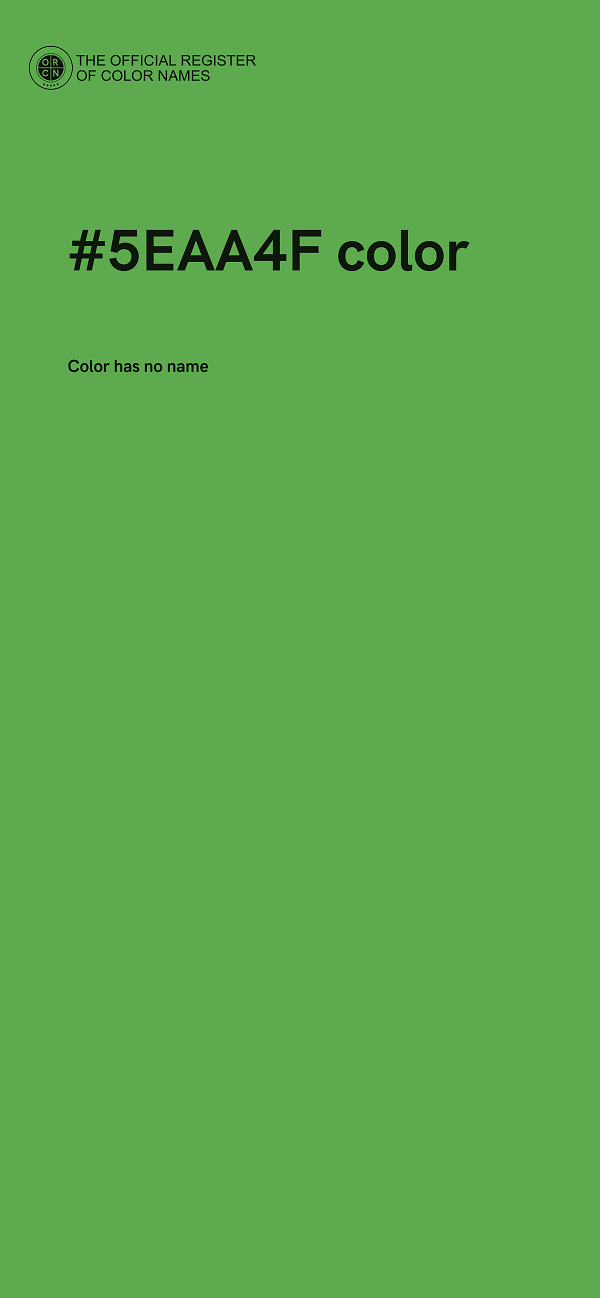 #5EAA4F color image