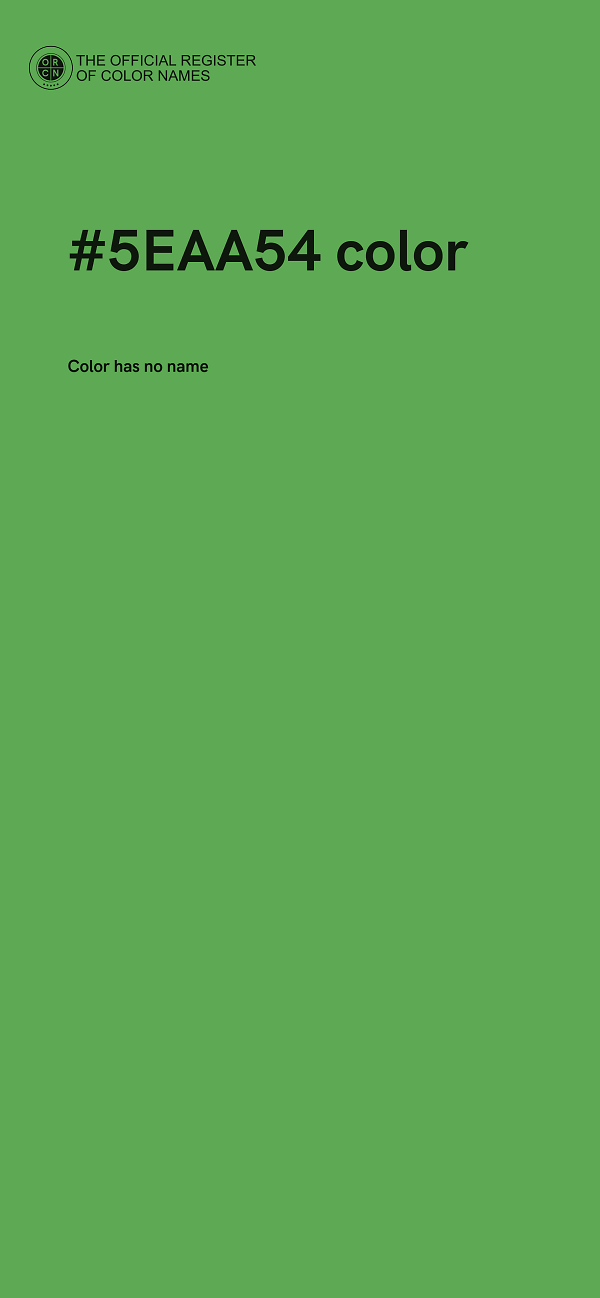 #5EAA54 color image