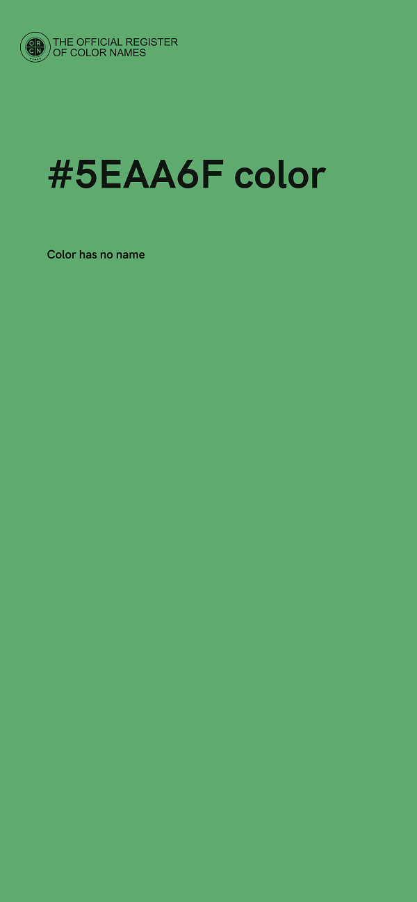 #5EAA6F color image