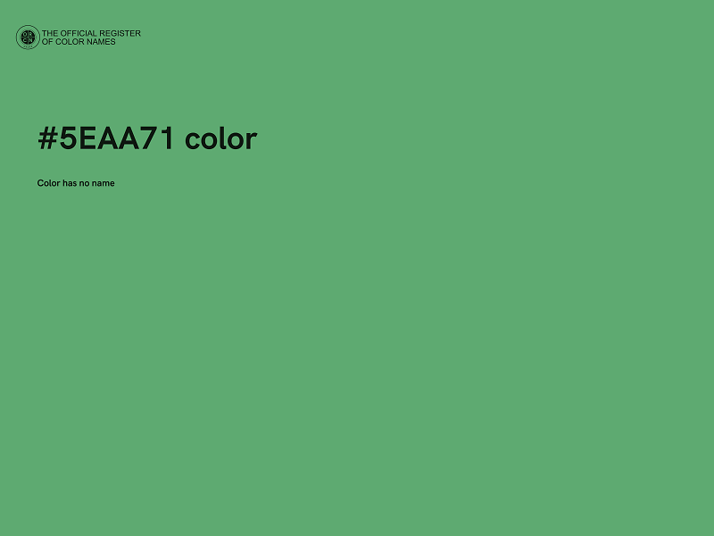 #5EAA71 color image