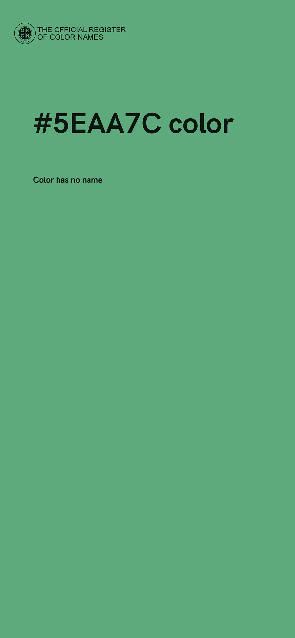 #5EAA7C color image