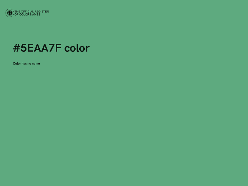 #5EAA7F color image