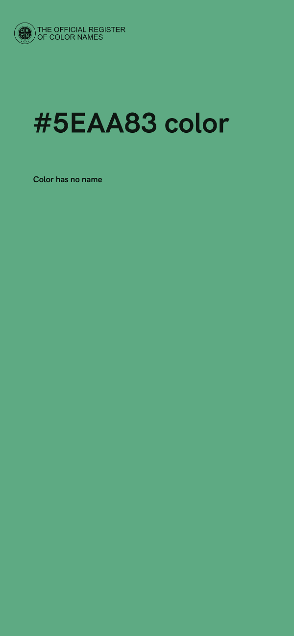 #5EAA83 color image