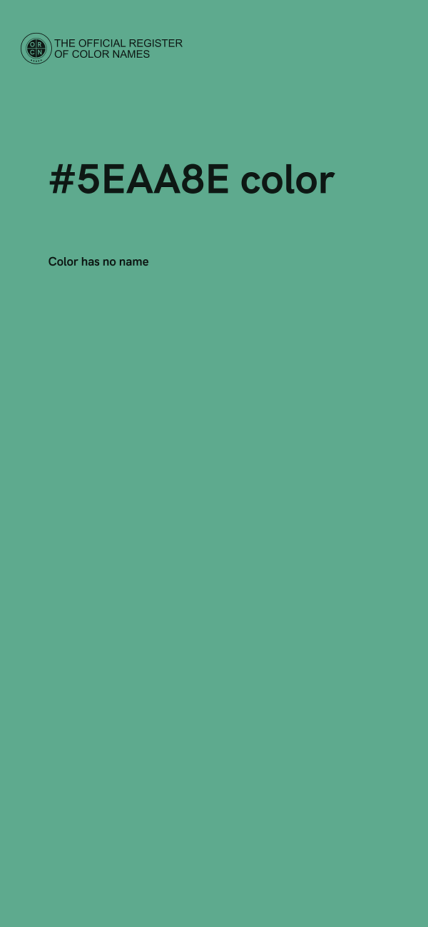 #5EAA8E color image