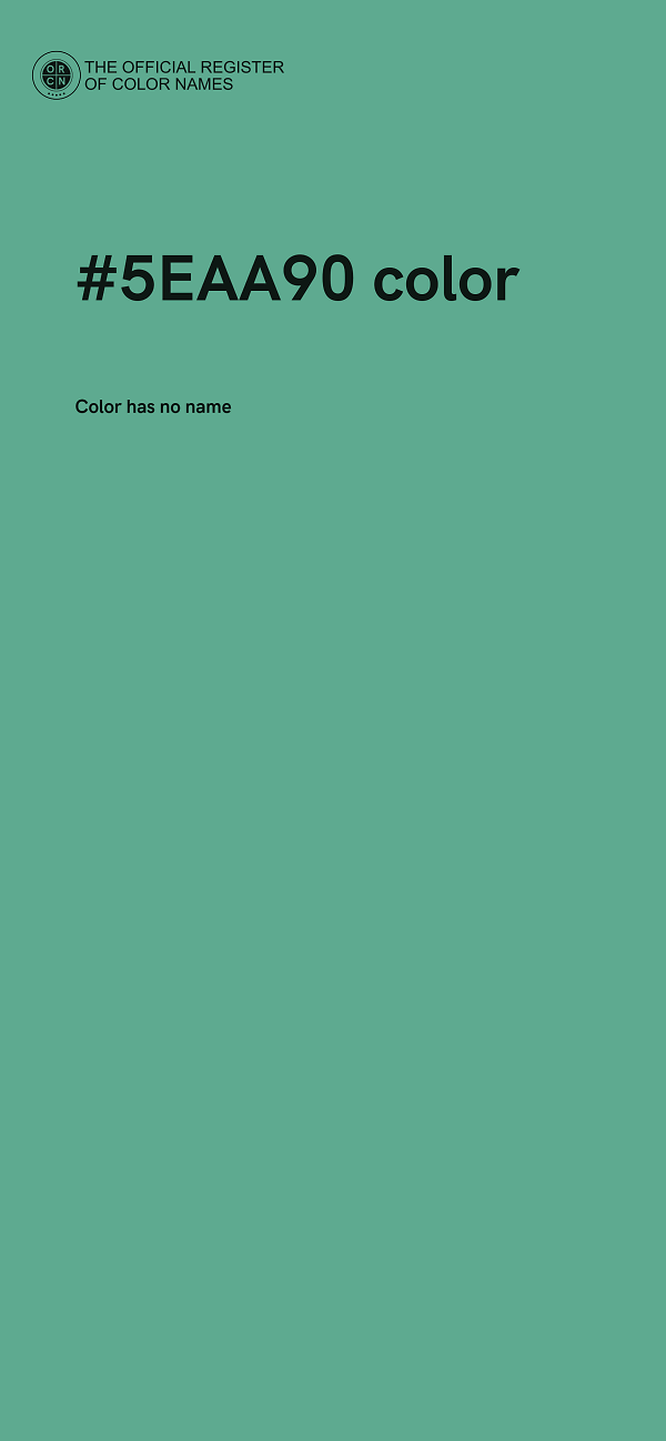 #5EAA90 color image