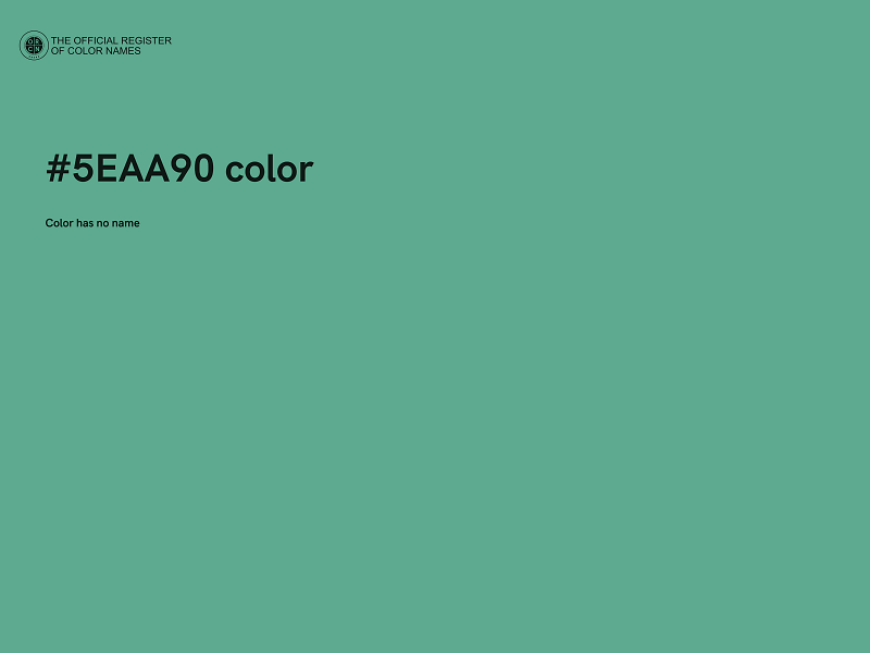#5EAA90 color image