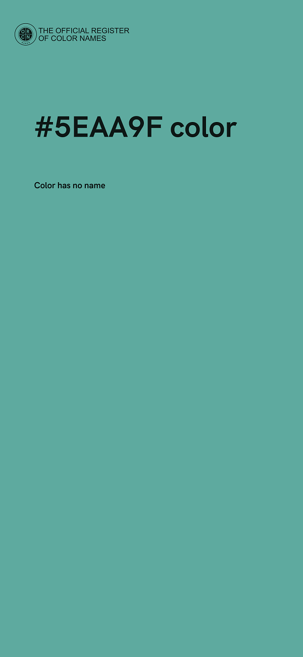 #5EAA9F color image