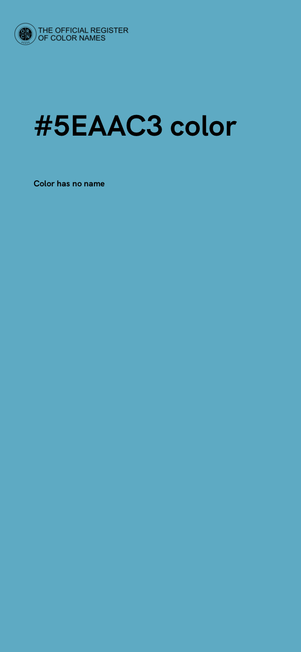 #5EAAC3 color image