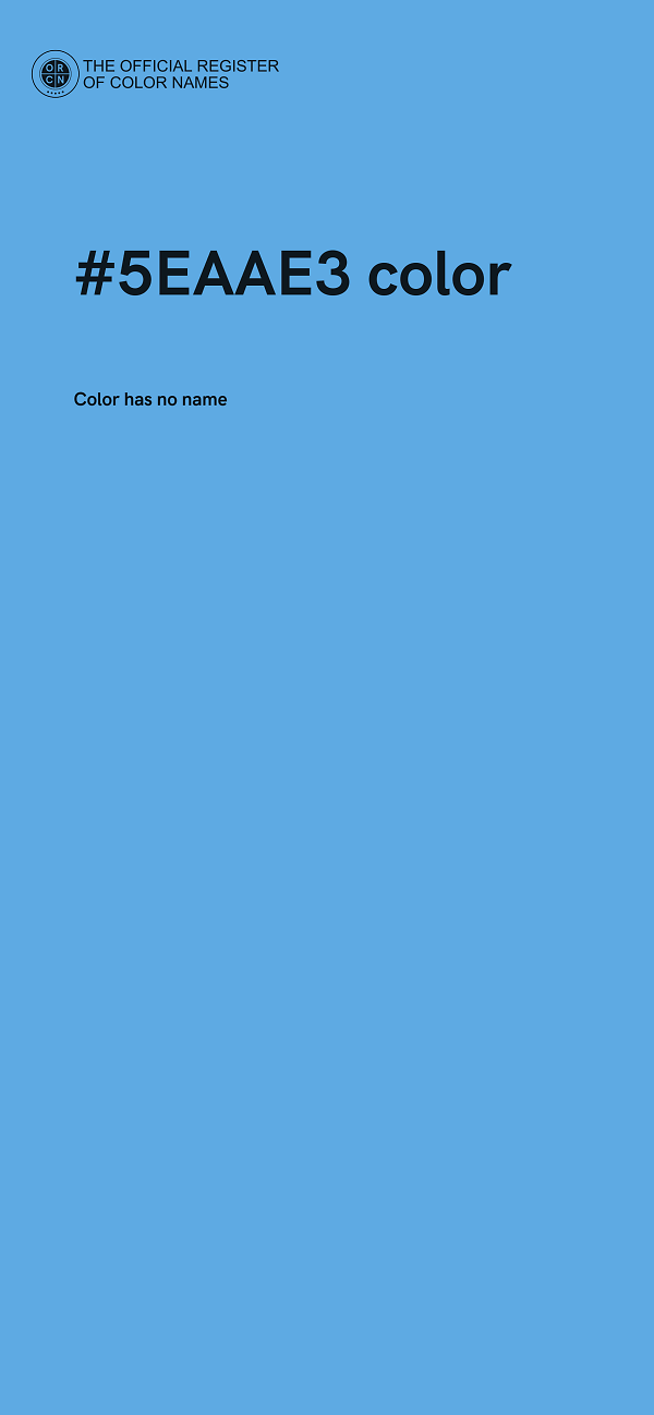#5EAAE3 color image