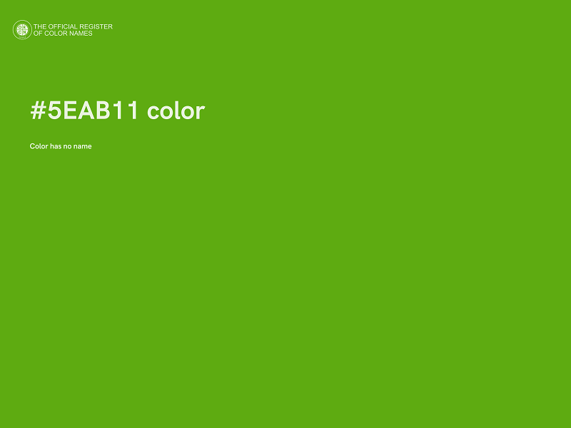 #5EAB11 color image