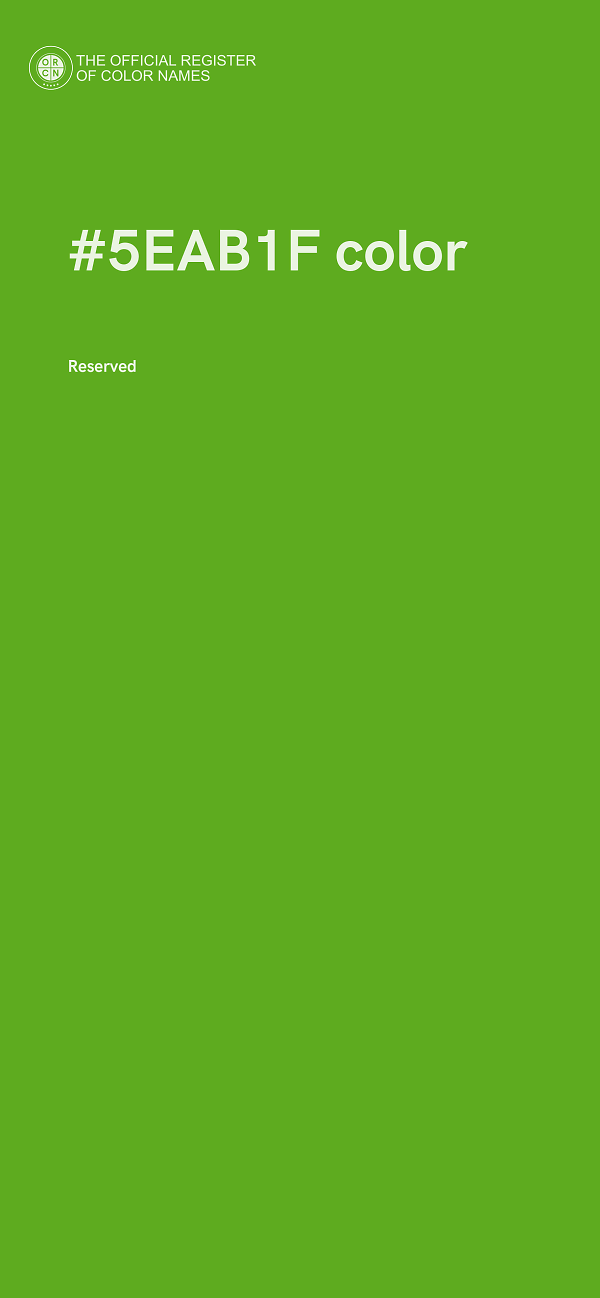 #5EAB1F color image