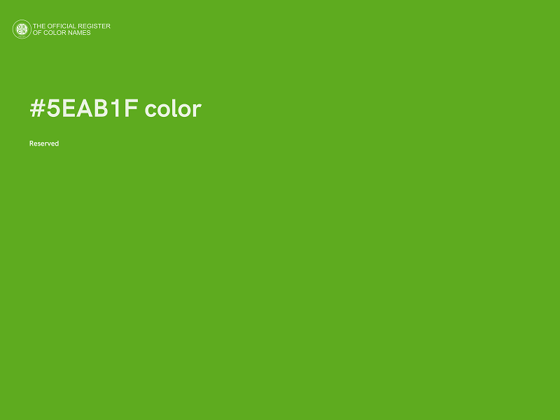 #5EAB1F color image